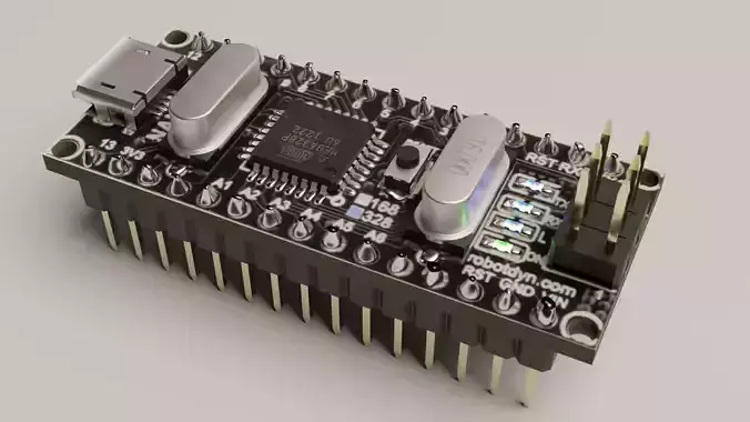 Arduino Nano V3 with microchip atmega328p from RobotDyn  3D model