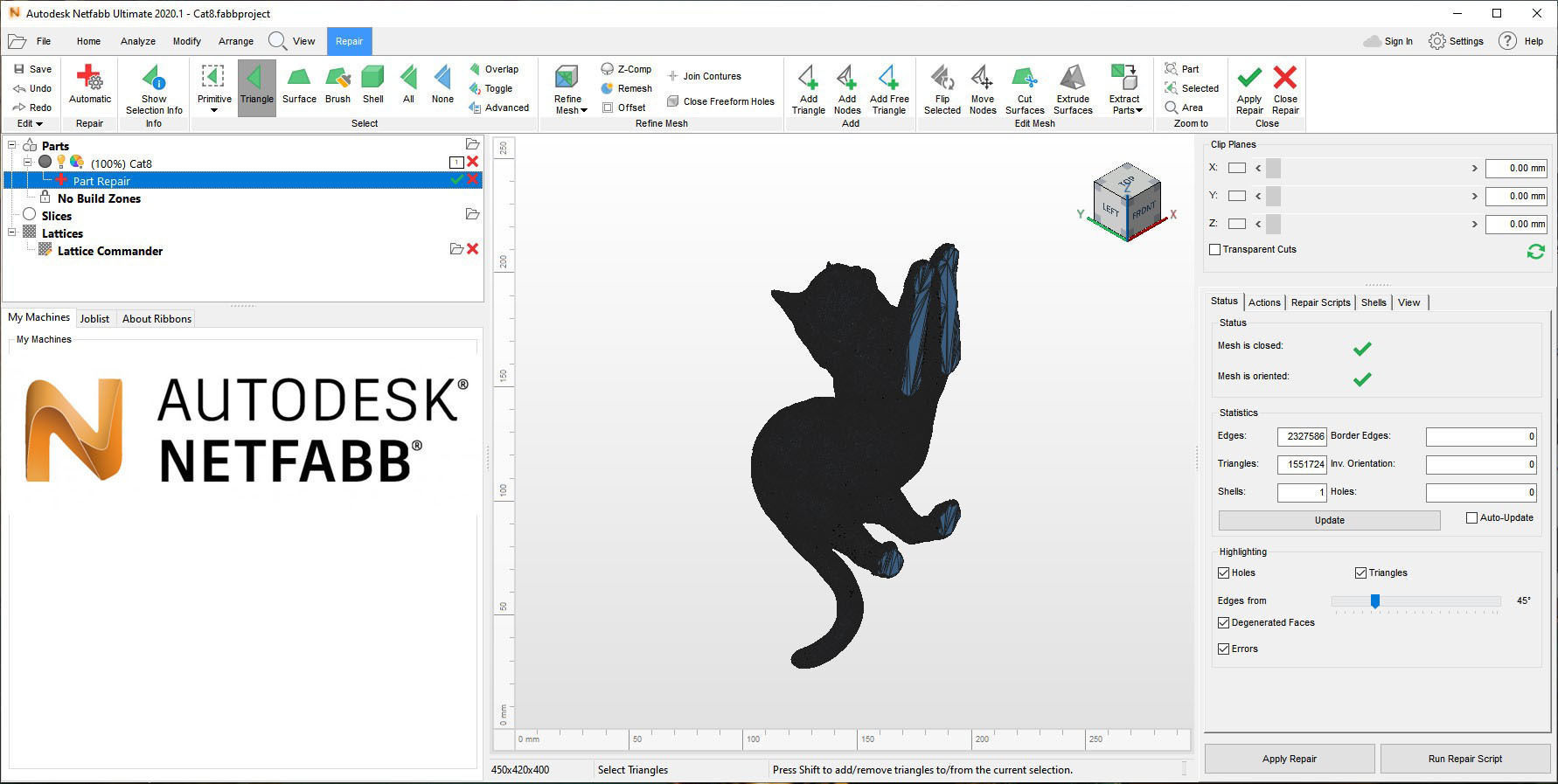 Cat for 3d printing  3D print model_16