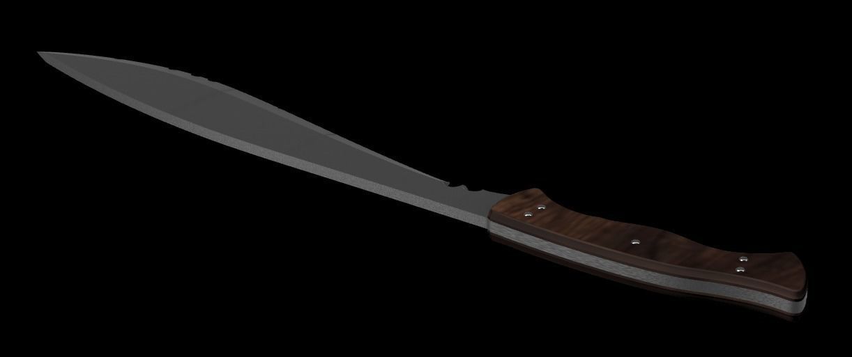 The Last of Us Part II - Ellie machete for cosplay 3D print model_2