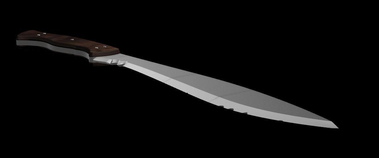 The Last of Us Part II - Ellie machete for cosplay 3D print model_1