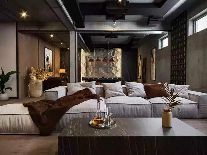 Interior design mans cave