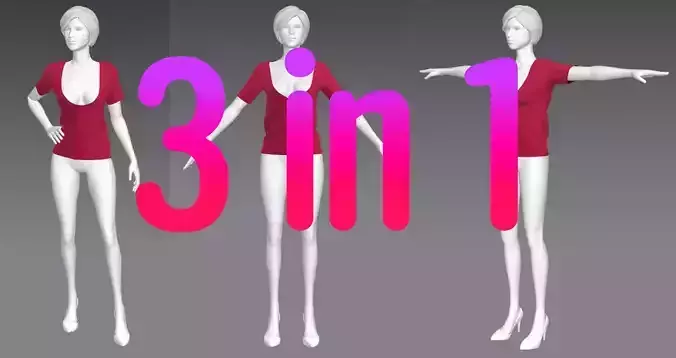 Woman Clothing 3 in 1 set79