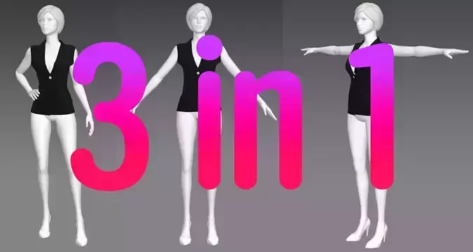 Woman Clothing 3 in 1 set81