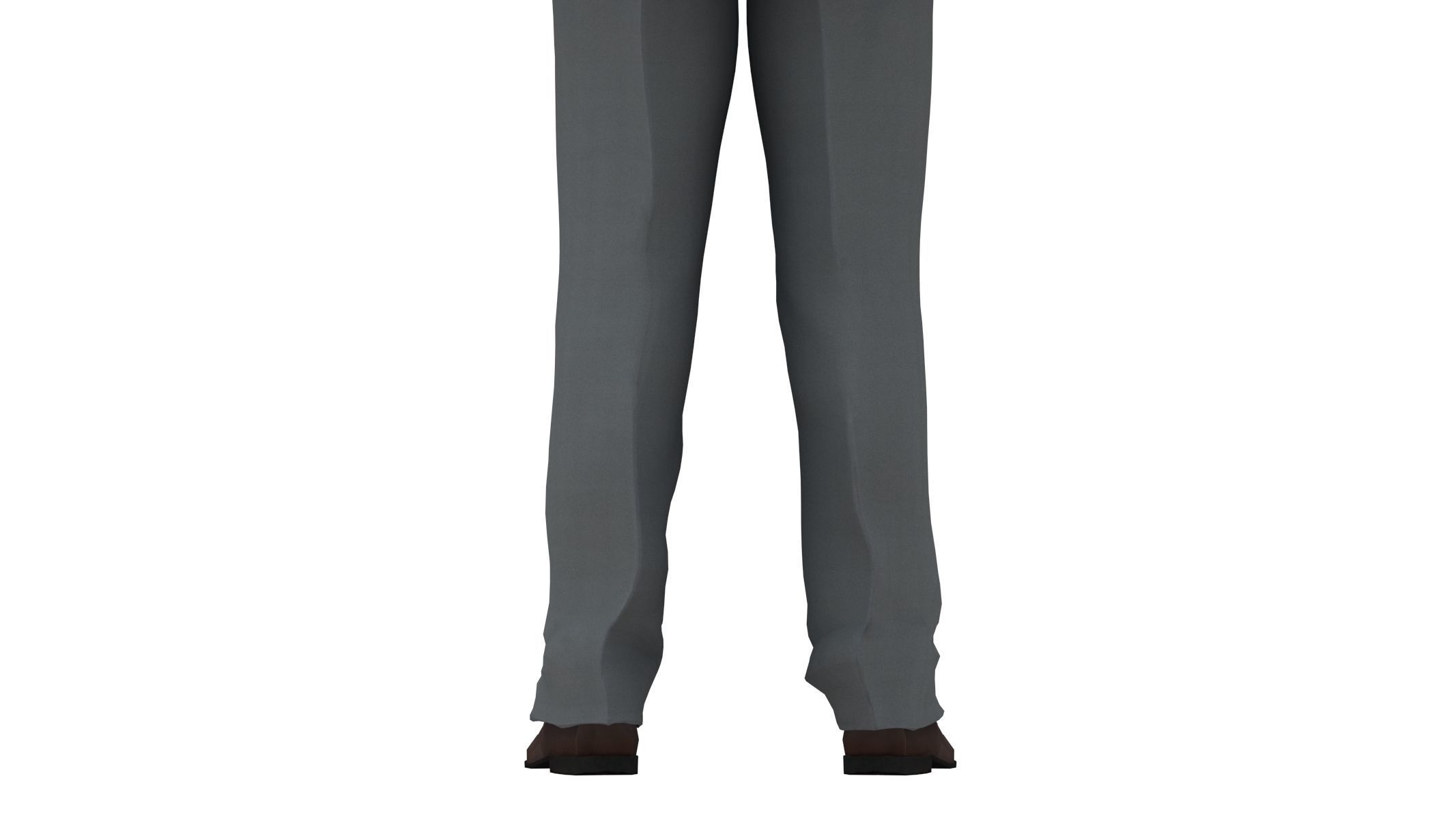 Businessman in a Grey Suit Low Poly Low-poly 3D model_14