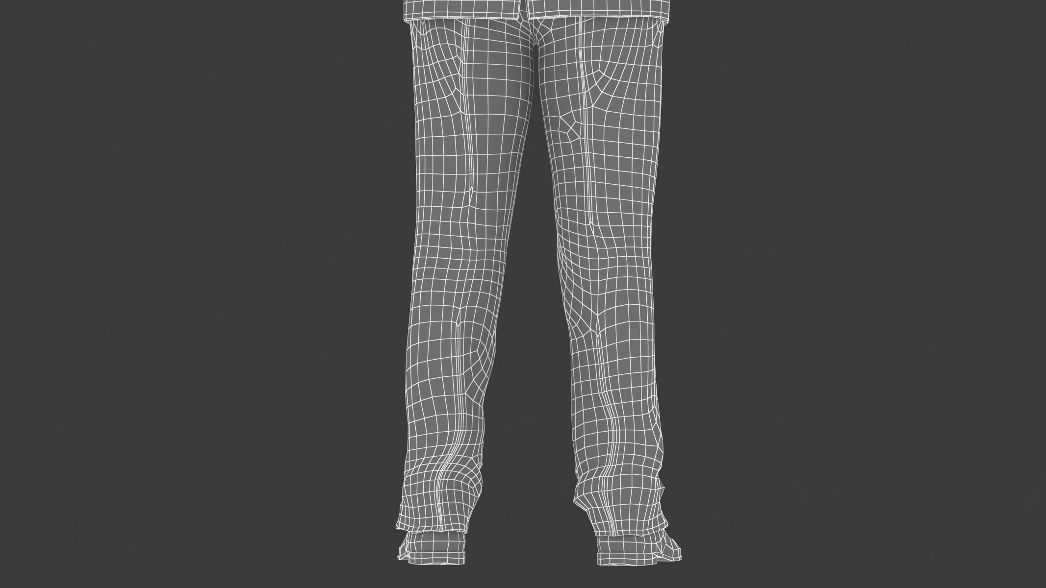 Businessman in a Grey Suit Low Poly Low-poly 3D model_34