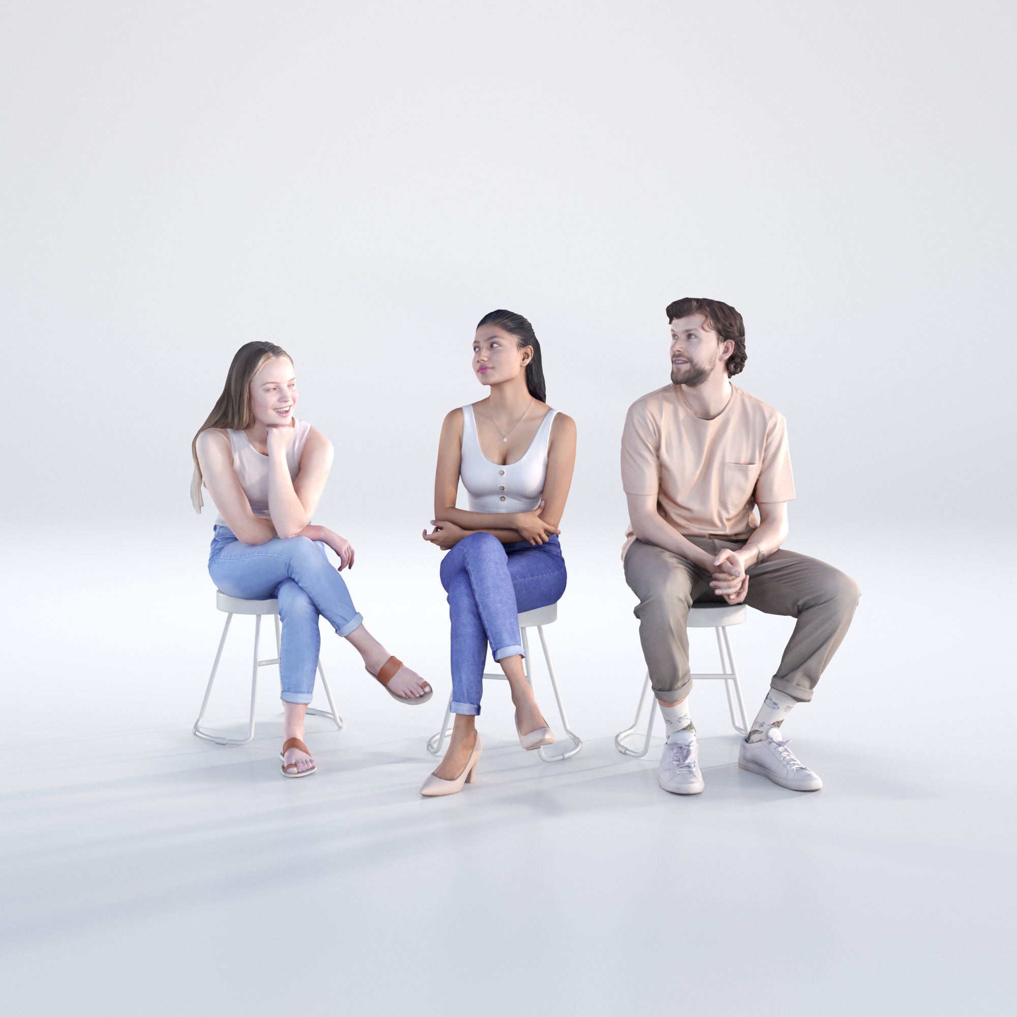 Bundle Casual 004 3D model_2