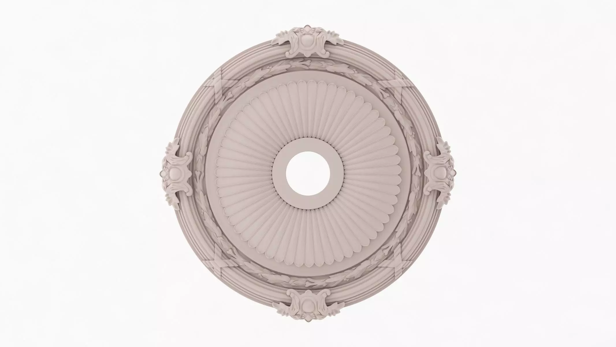 Classic Ceiling Medallion 16 3D model_0
