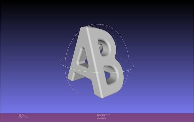 AB Textflip Warped For Perspective 3D print model