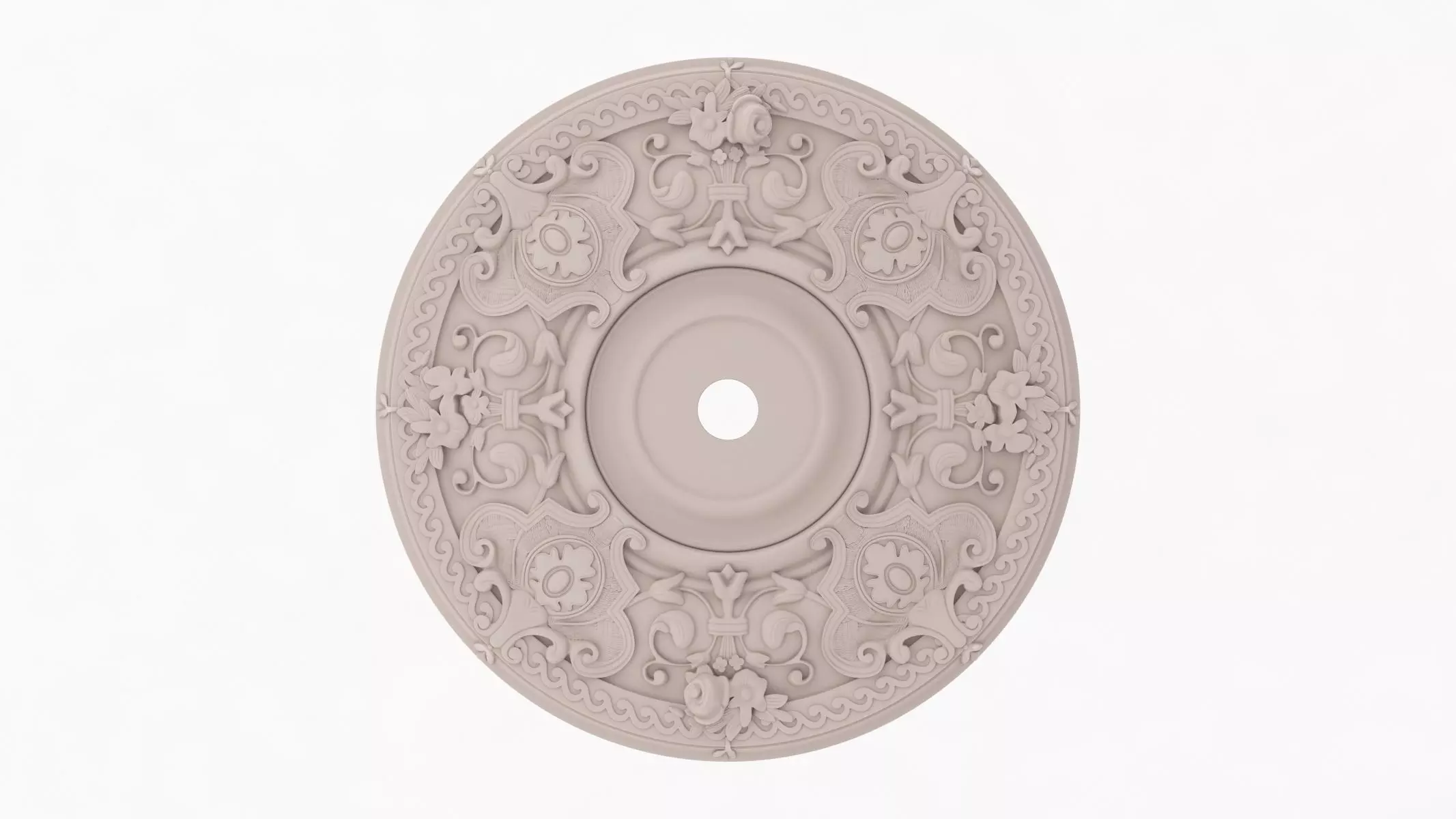 Classic Ceiling Medallion 29 3D model_0