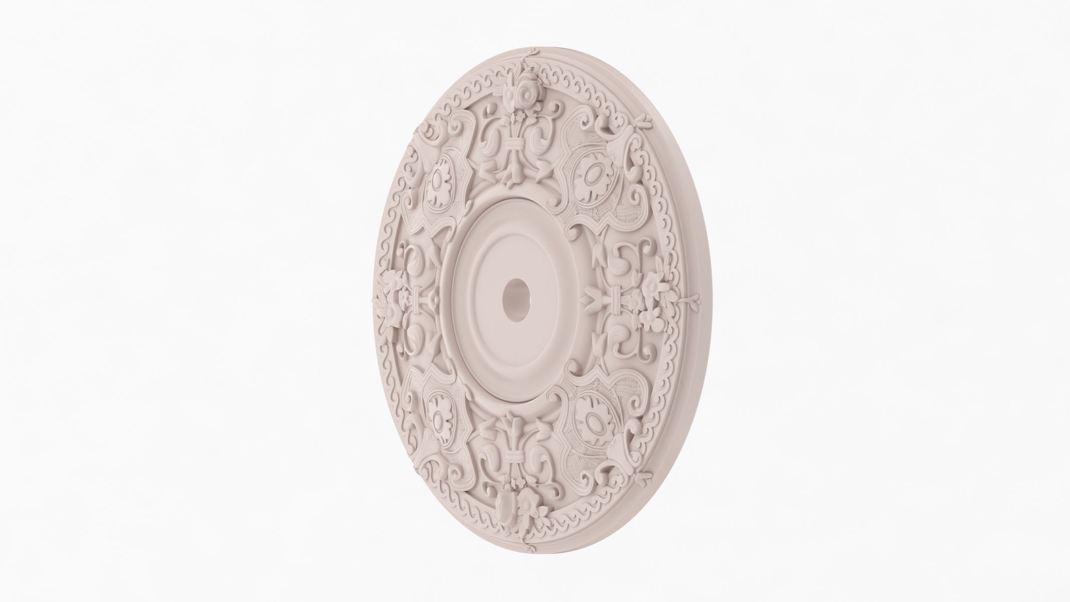 Classic Ceiling Medallion 29 3D model_2