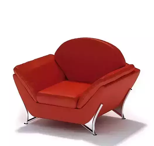 Red Leather Armchair