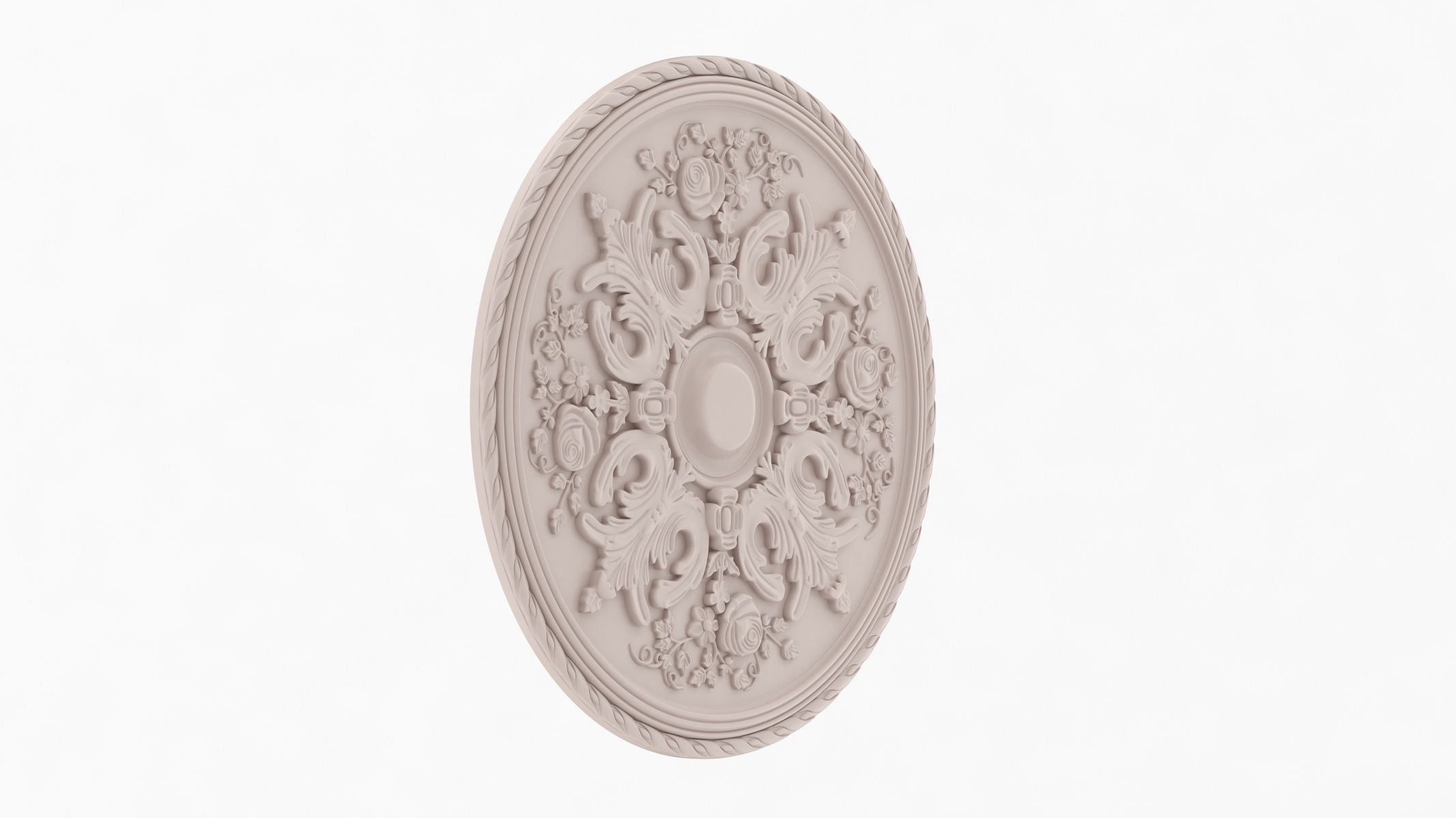 Classic Ceiling Medallion 36 3D model_1