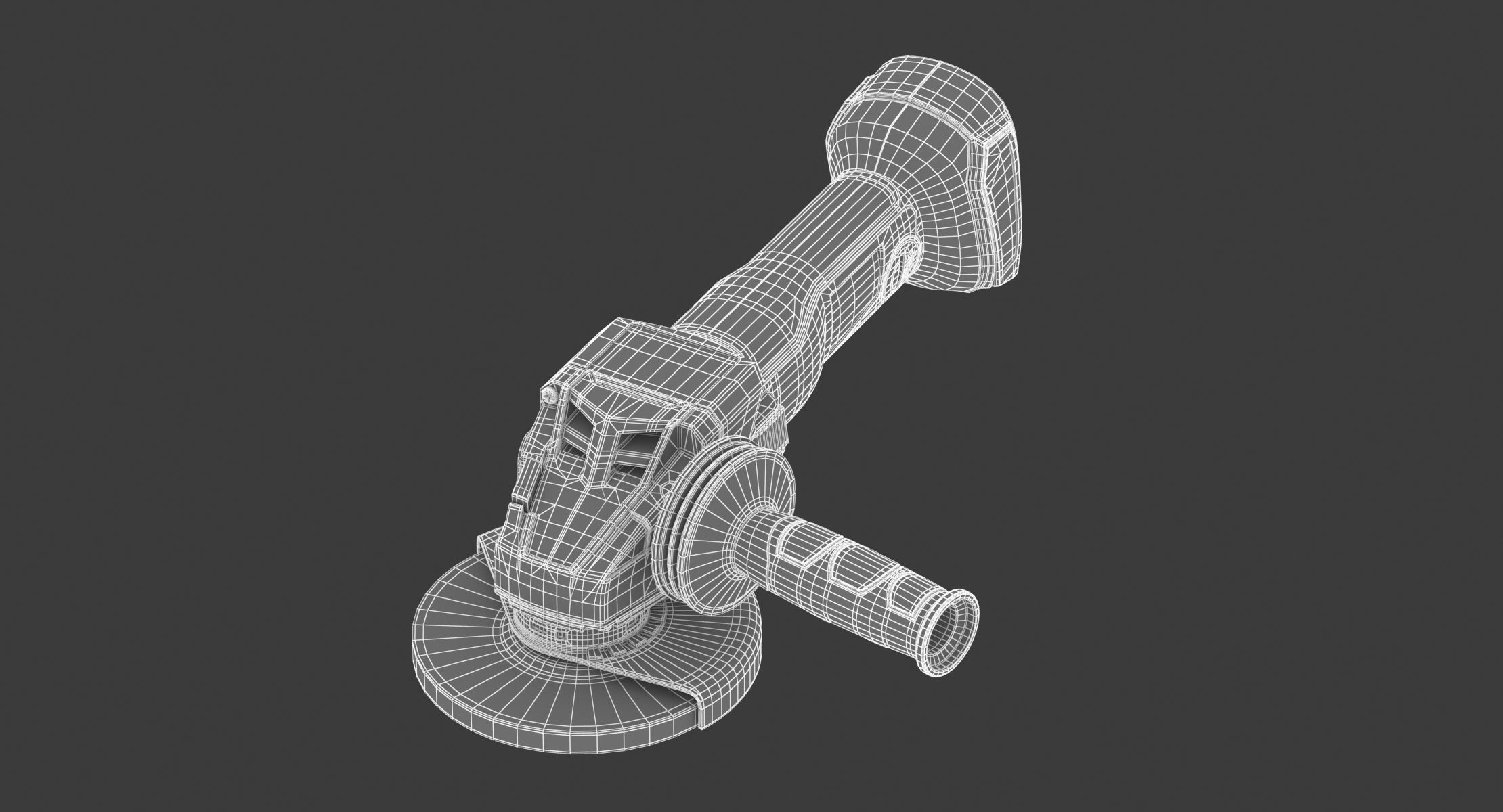 Cordless Angle Grinder GWS 3D model_11