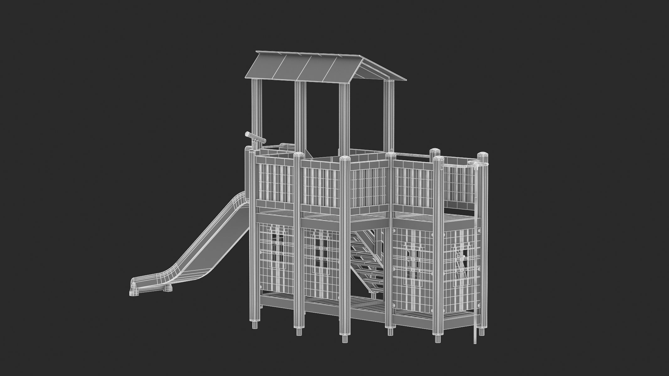 Lappset Farm House 3D model_11