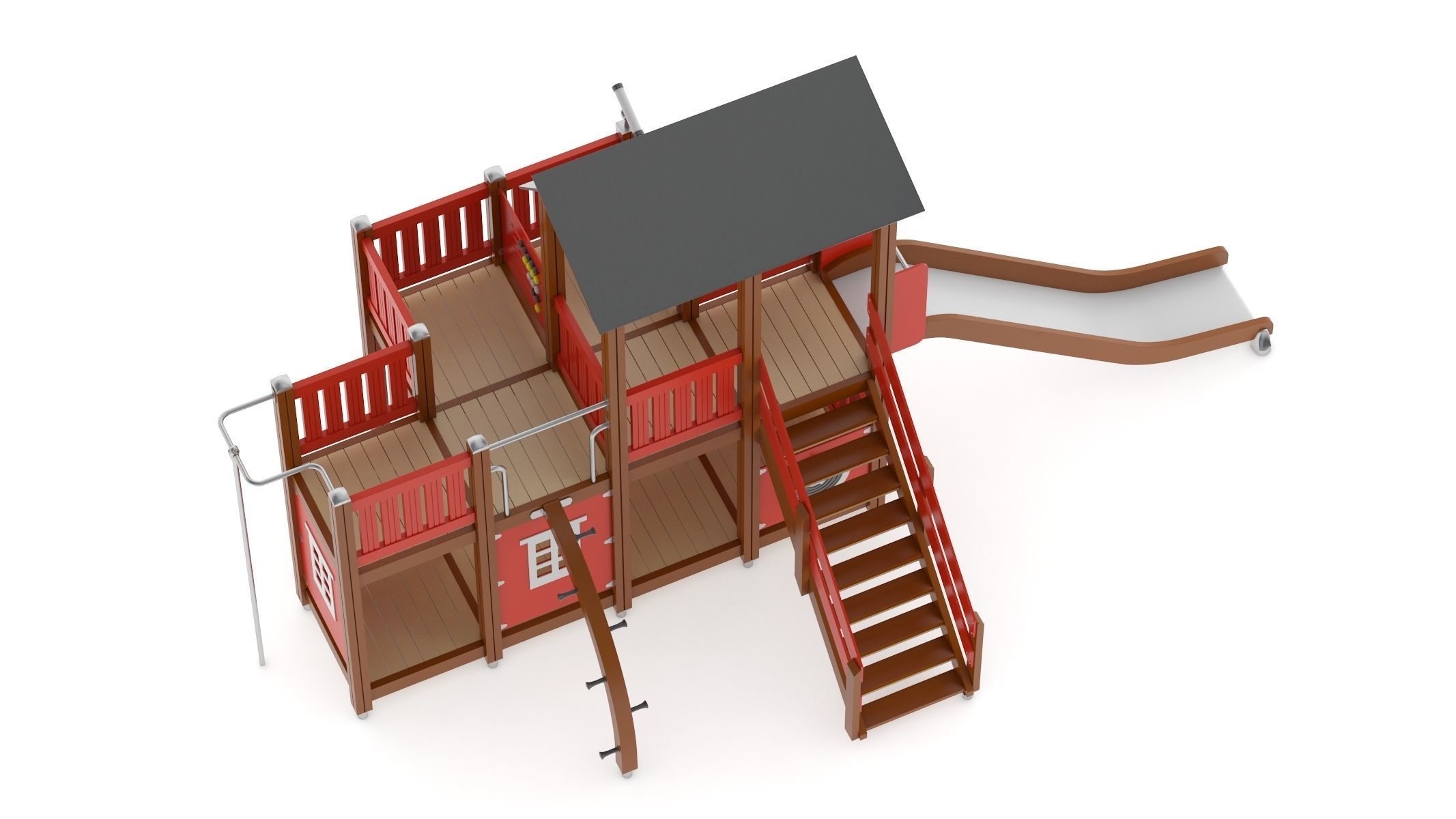 Lappset Farm House 3D model_4