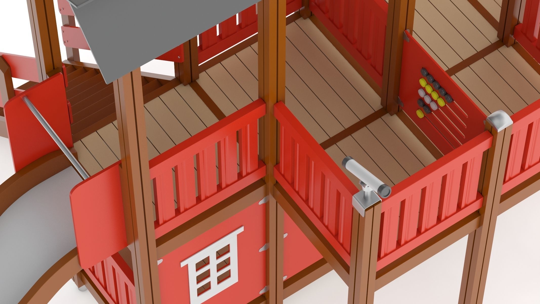 Lappset Farm House 3D model_9