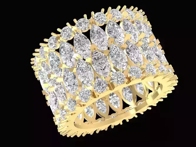 Luxury Marquise Diamond Eternity Ring 2642