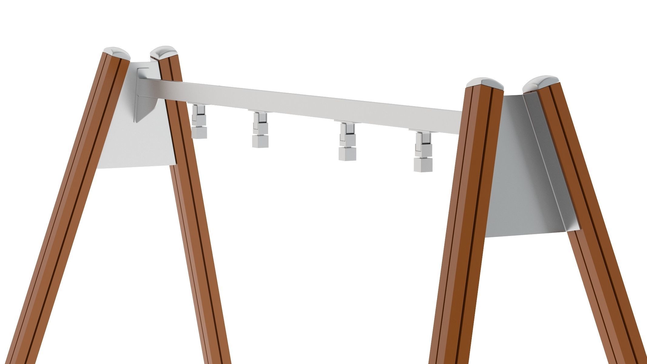 Lappset Swing Frame Low 3D model_2
