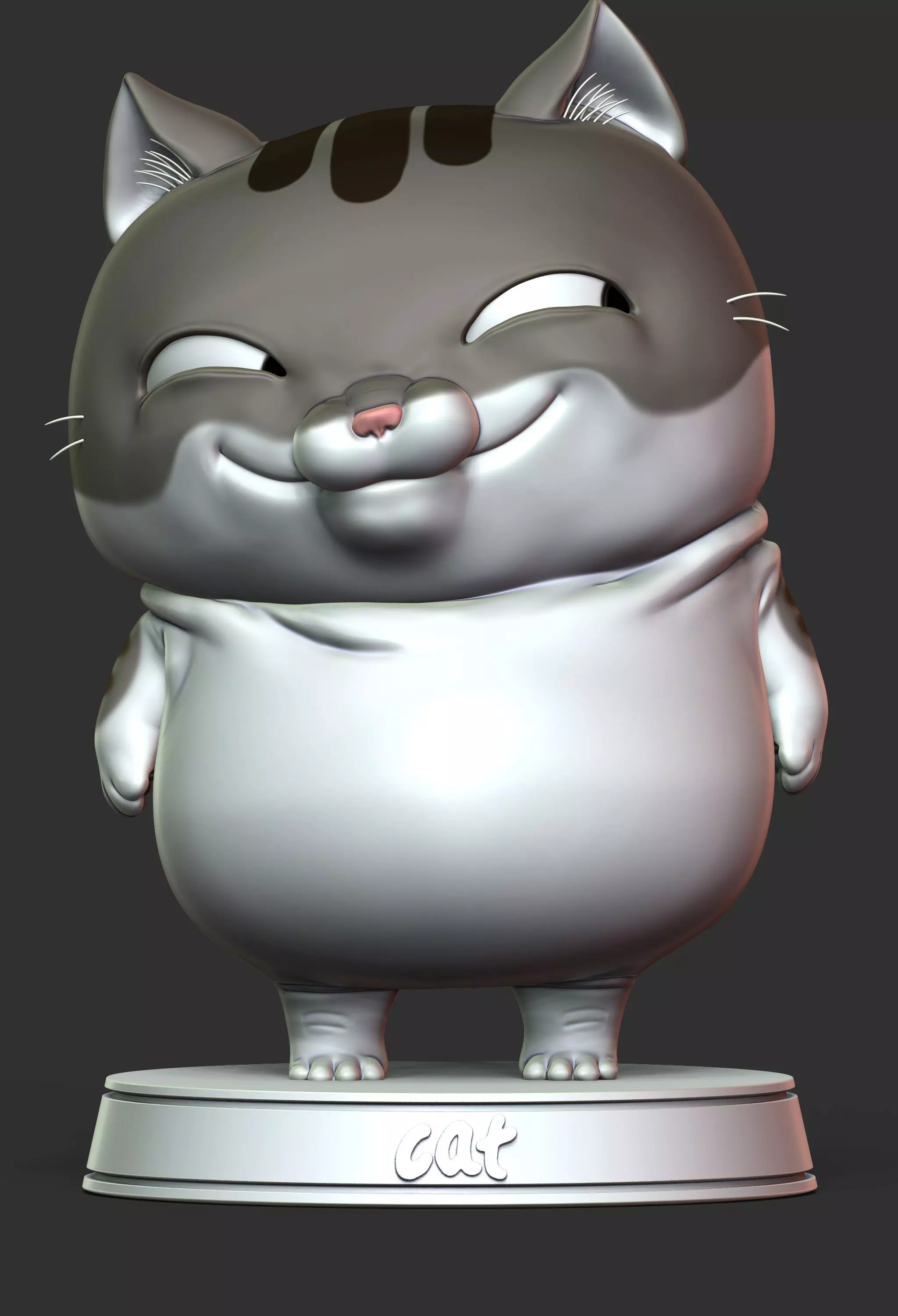 Cat Cartoon  3D print model_0