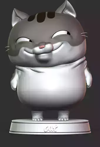 Cat Cartoon  3D print model