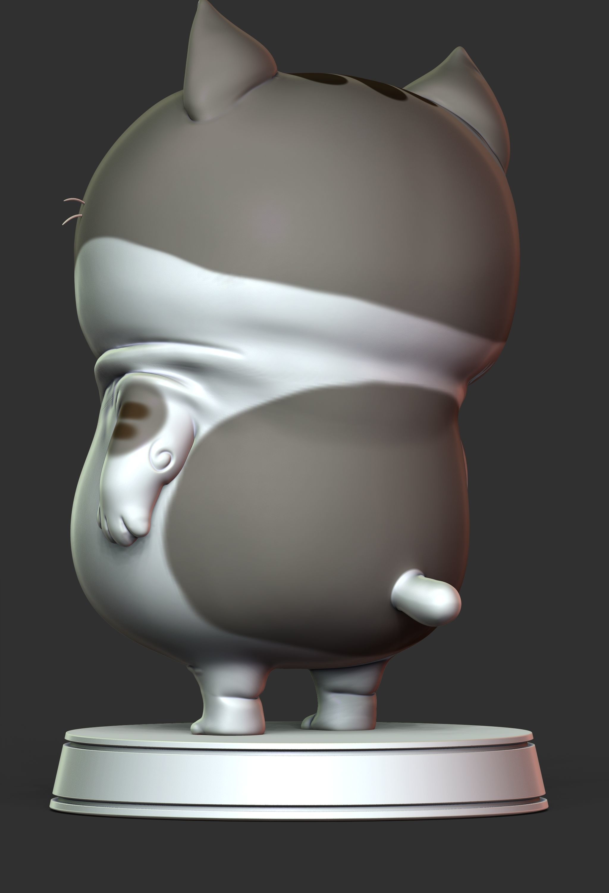 Cat Cartoon  3D print model_2