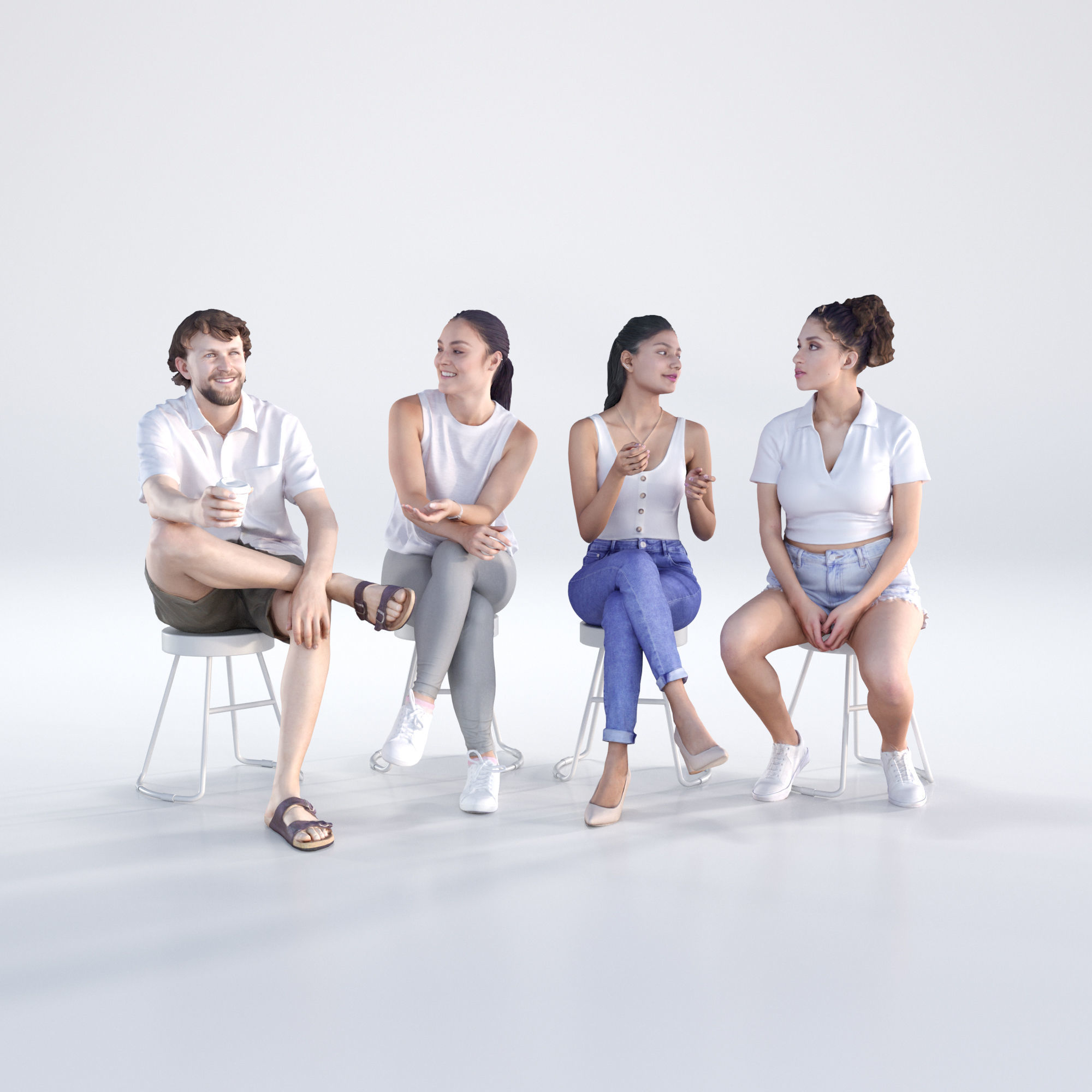 Bundle Casual 005 3D model_2