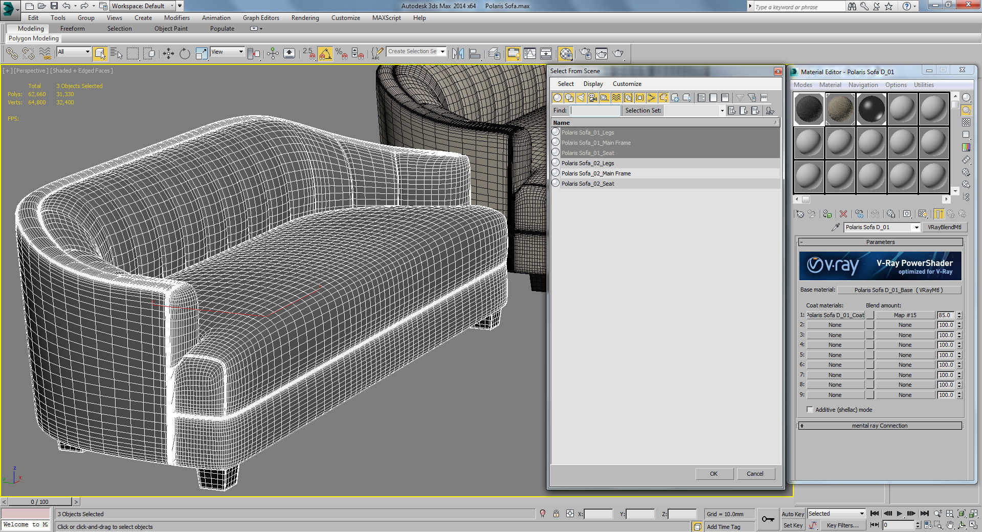 Polaris Sofa 3D model_8