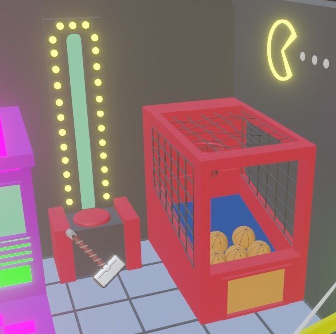 Arcade Room Free 3D model_3