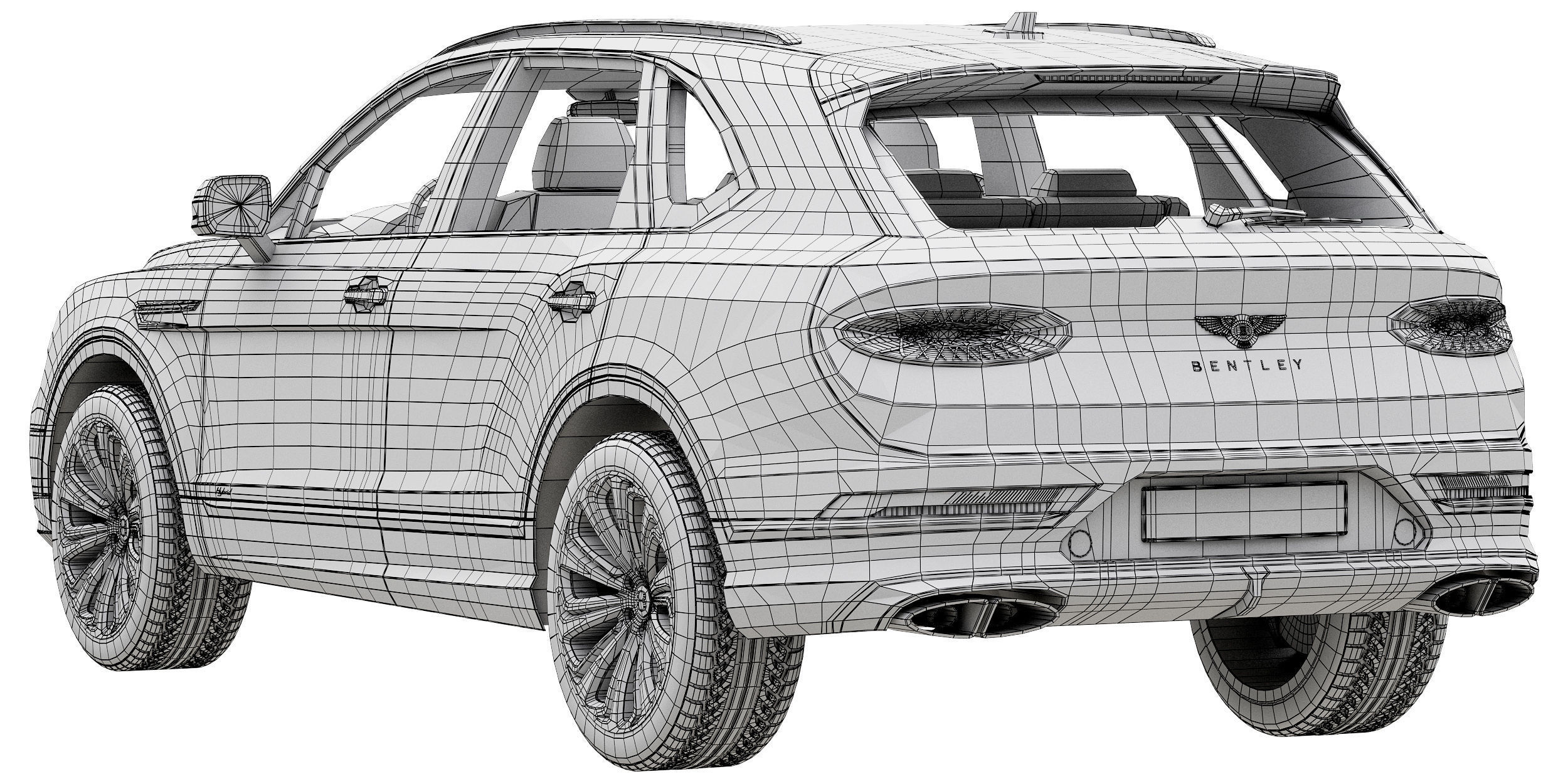 Bentley Bentayga Hybrid 2021 3D model_15
