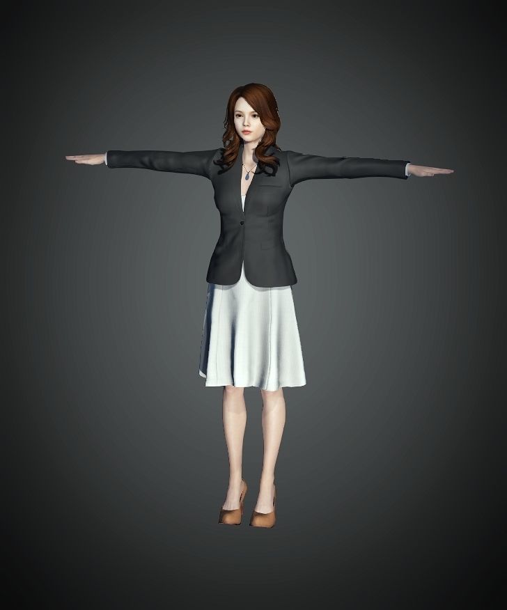 Unity Digital Human RH012 Free 3D model_4
