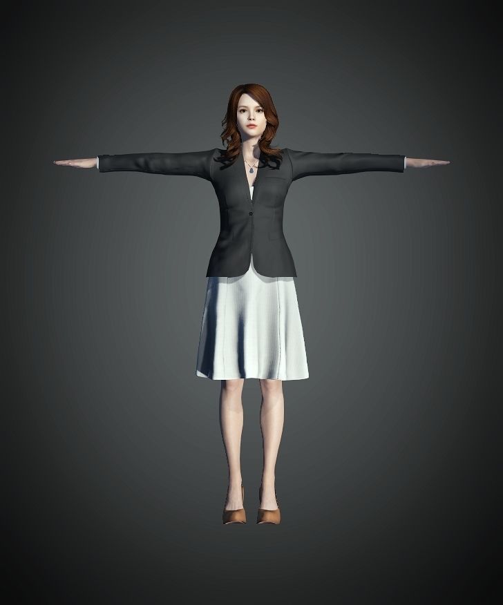 Unity Digital Human RH012 Free 3D model_1