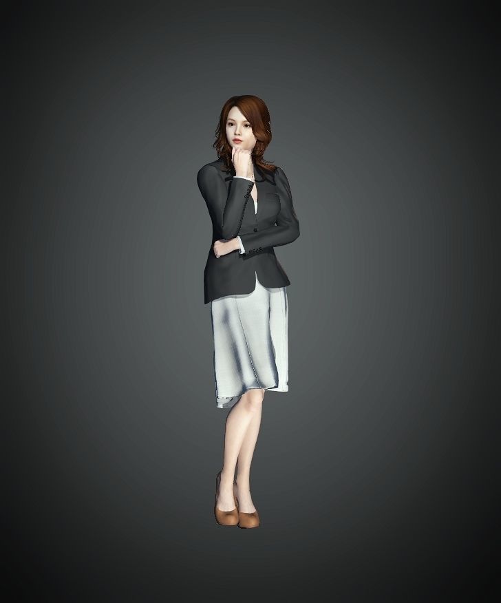 Unity Digital Human RH012 Free 3D model_9