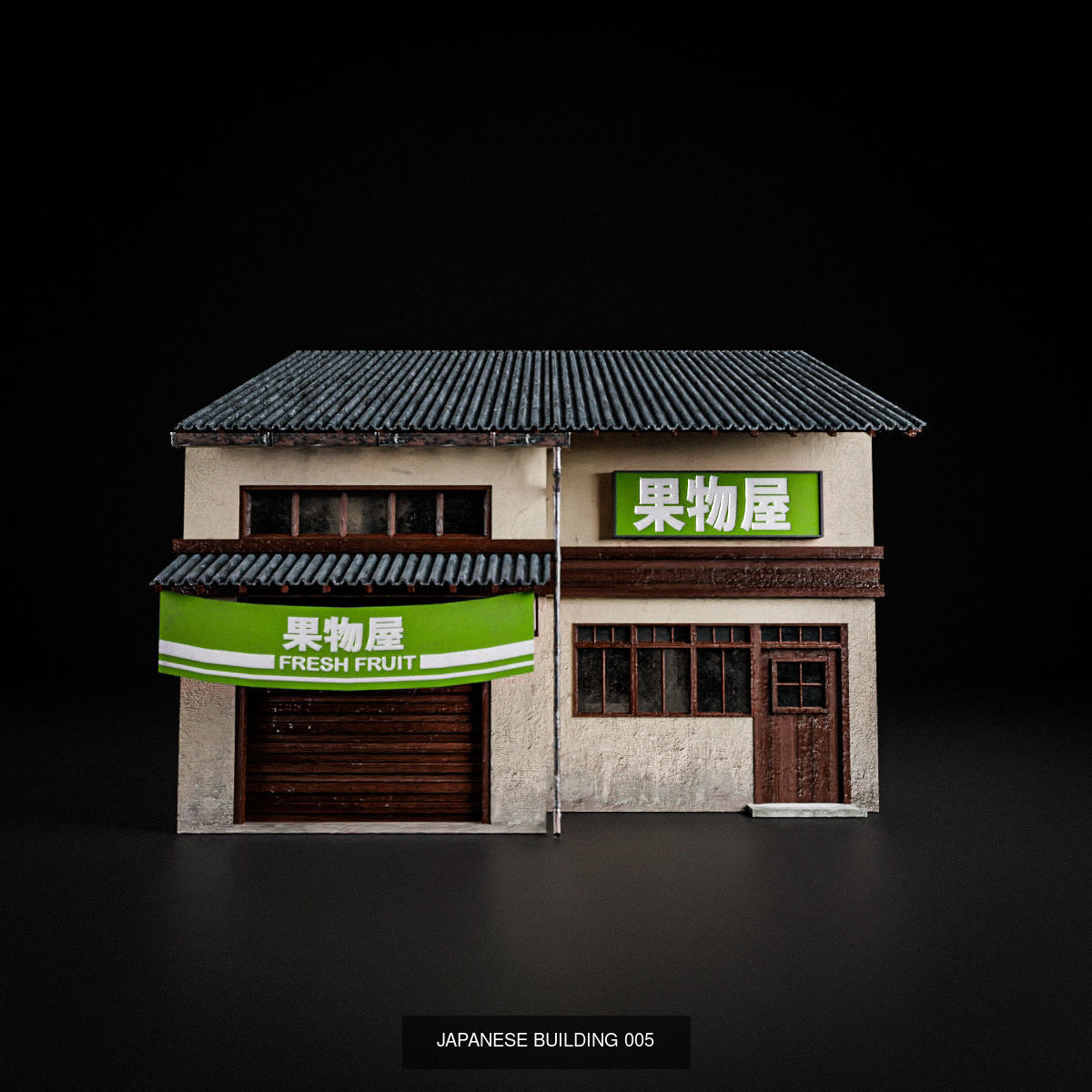 JAPANESE BUILDING PACK AND PROPS 3D Model Collection_6