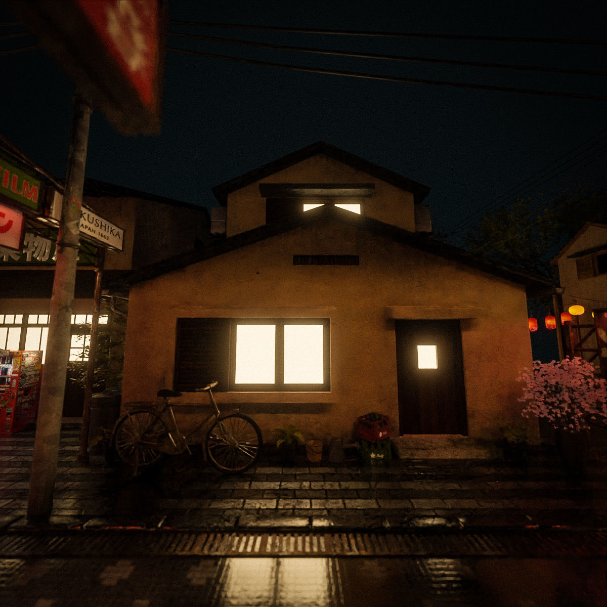 JAPANESE BUILDING PACK AND PROPS 3D Model Collection_40