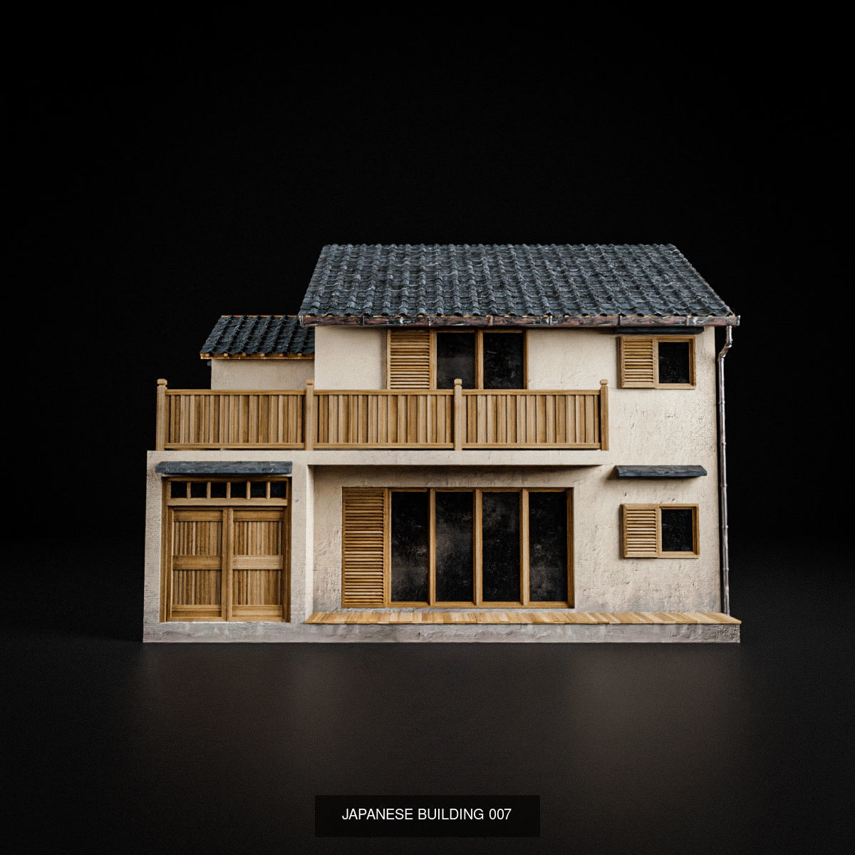 JAPANESE BUILDING PACK AND PROPS 3D Model Collection_8