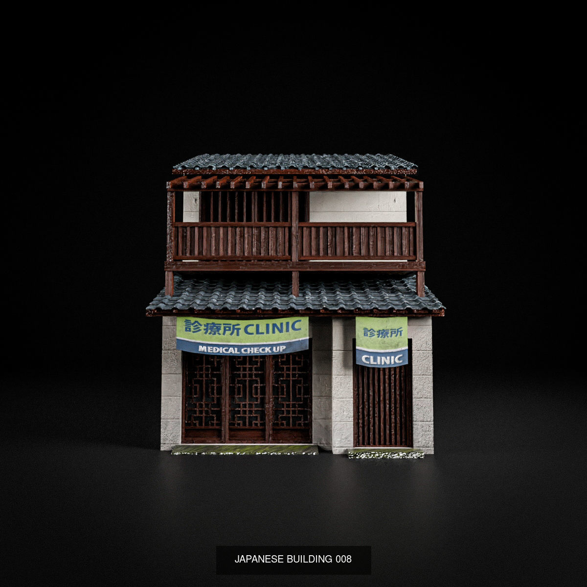 JAPANESE BUILDING PACK AND PROPS 3D Model Collection_9