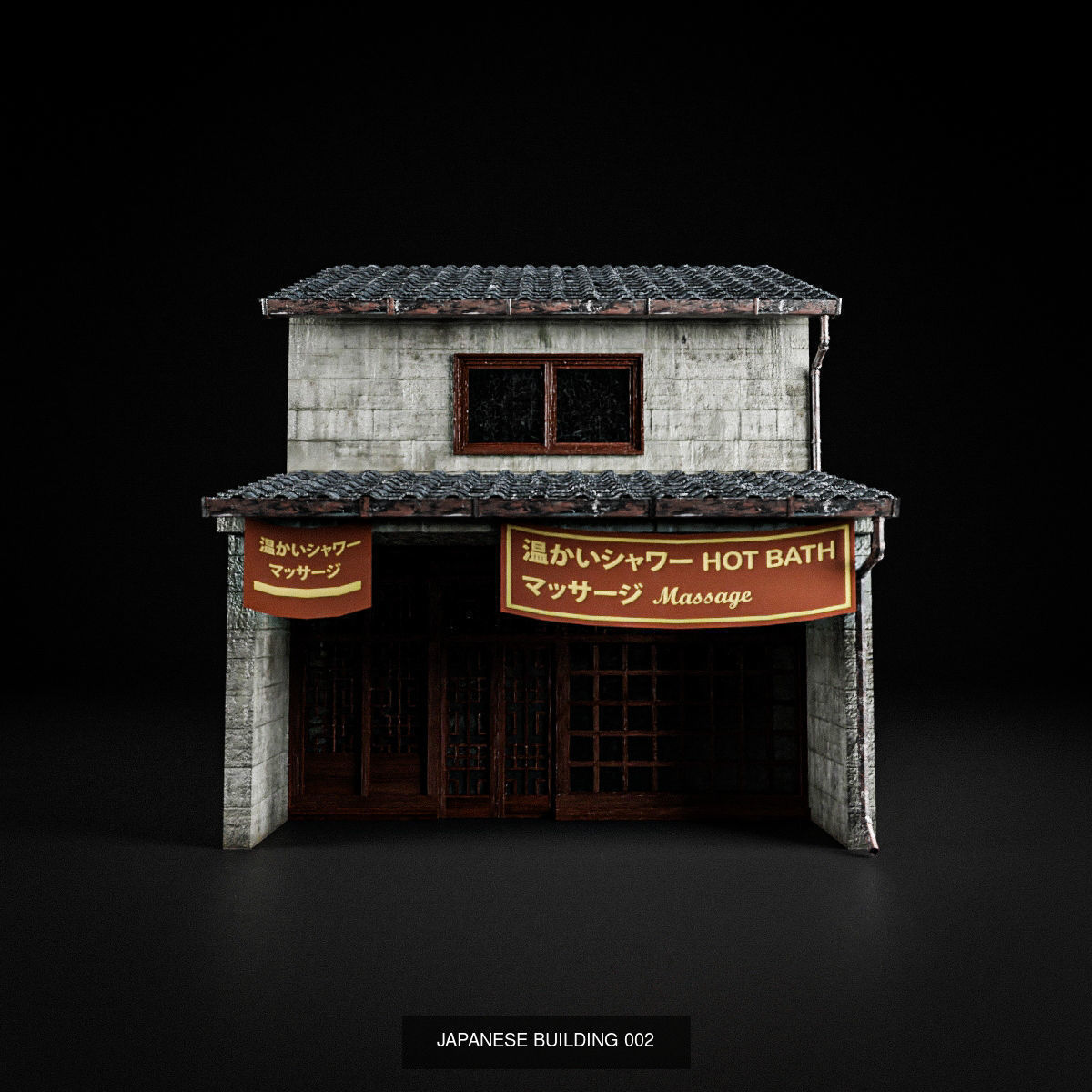 JAPANESE BUILDING PACK AND PROPS 3D Model Collection_3