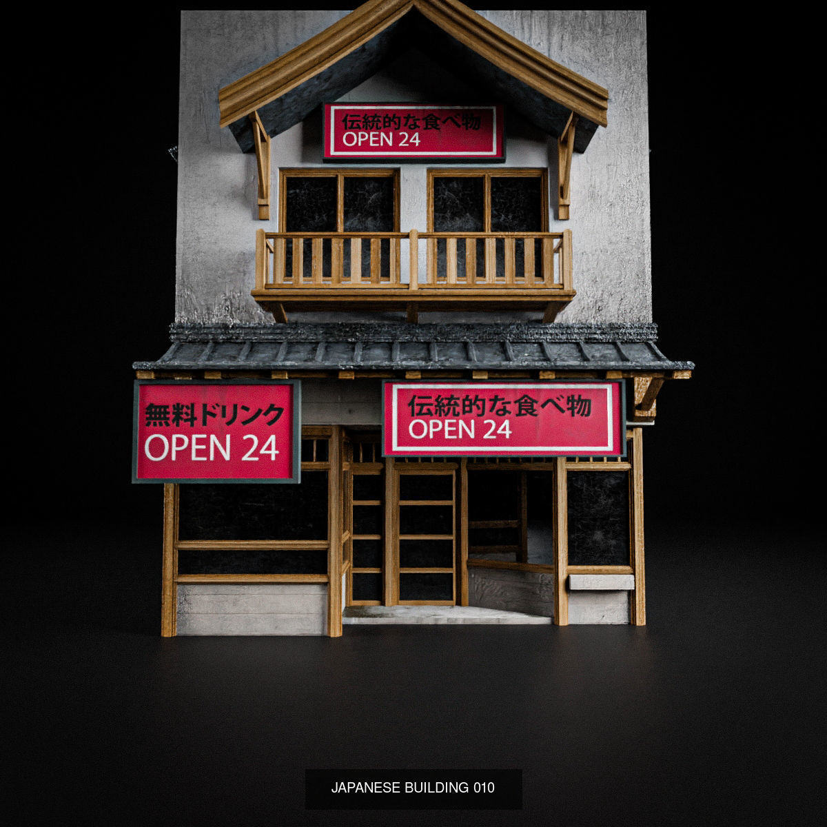 JAPANESE BUILDING PACK AND PROPS 3D Model Collection_11