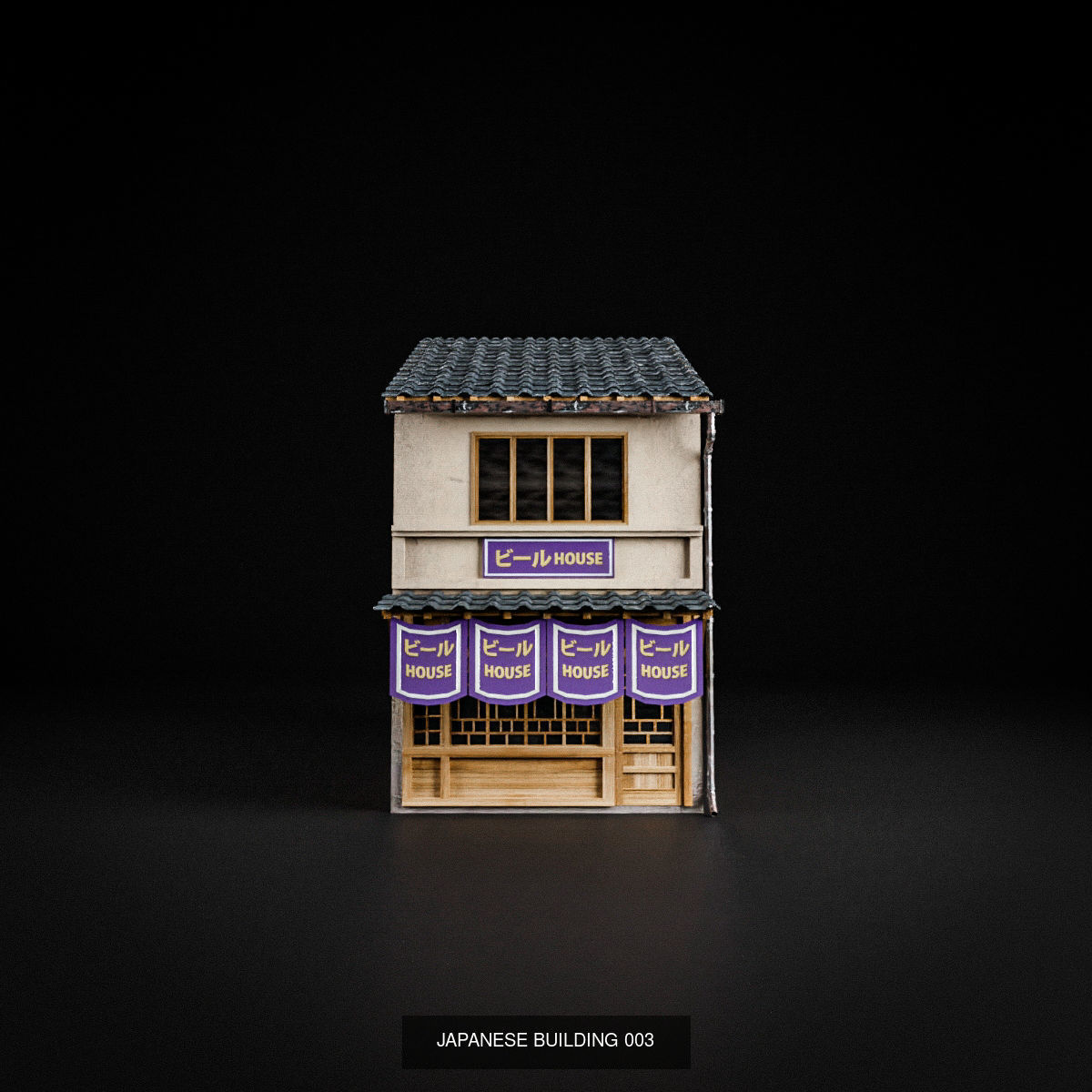 JAPANESE BUILDING PACK AND PROPS 3D Model Collection_4