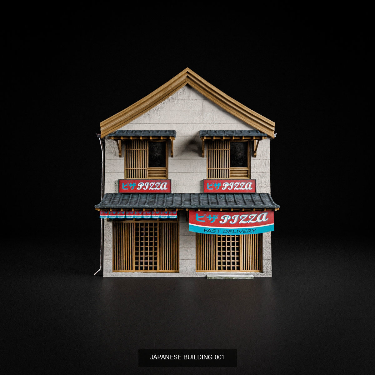 JAPANESE BUILDING PACK AND PROPS 3D Model Collection_2