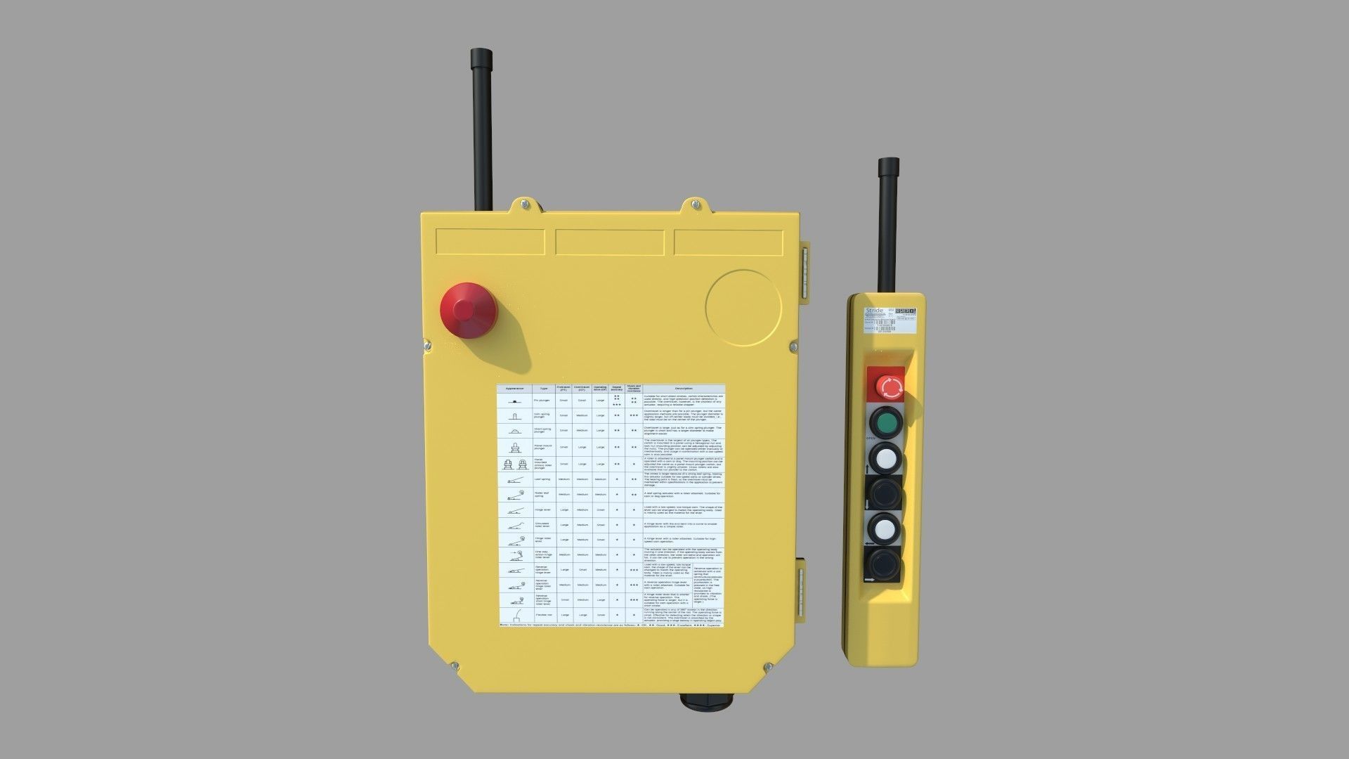 Crane Control 3D model_11