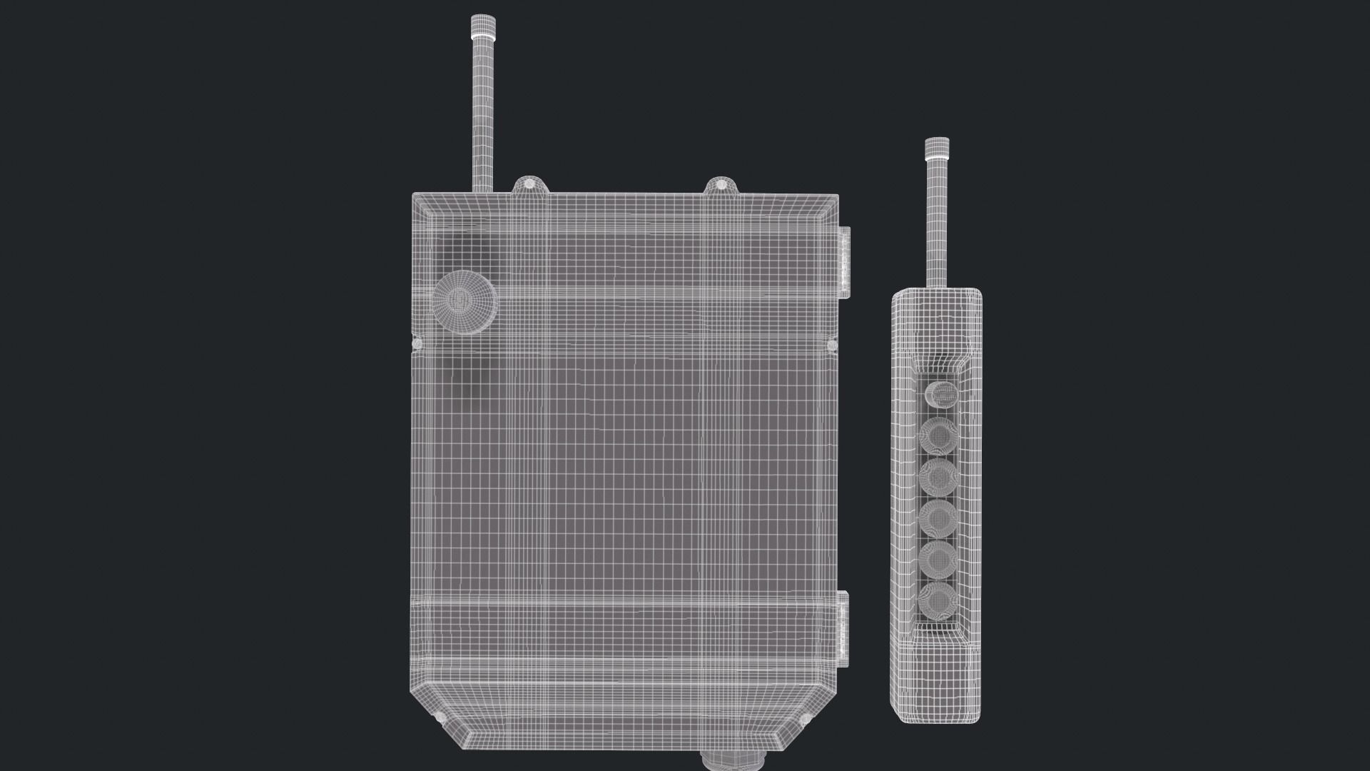 Crane Control 3D model_14