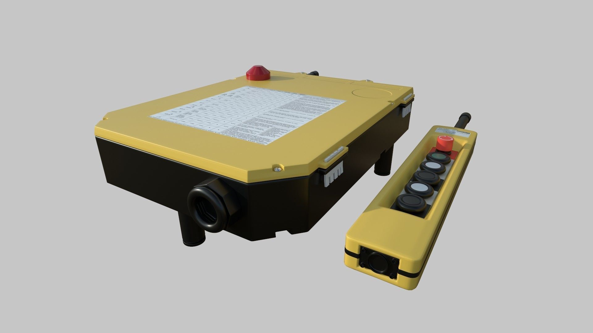 Crane Control 3D model_3