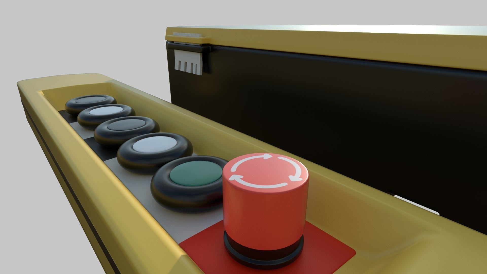 Crane Control 3D model_9