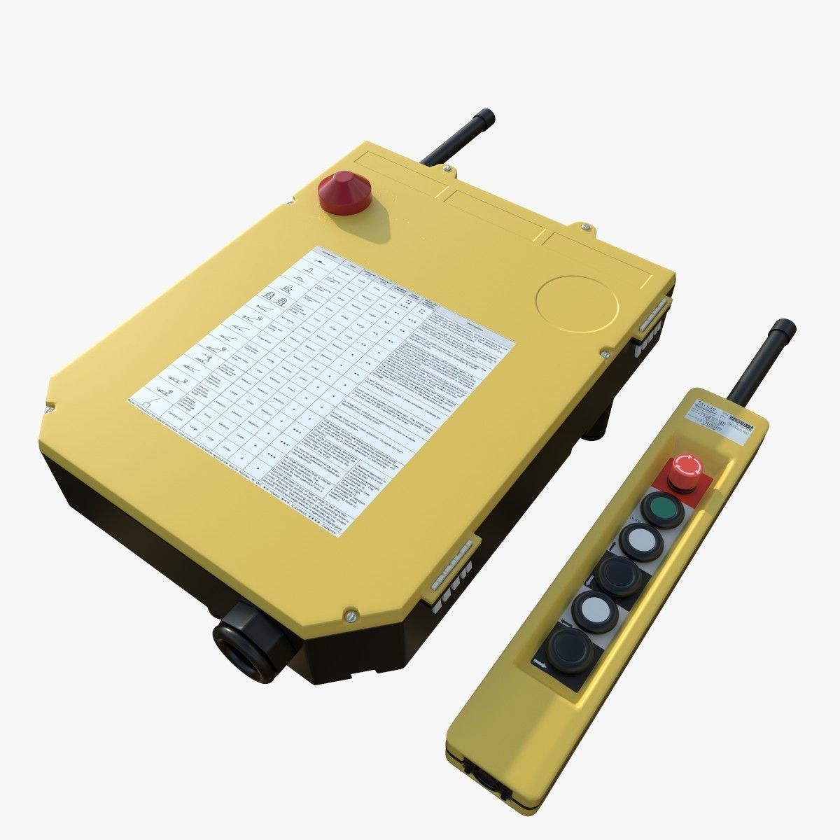 Crane Control 3D model_6