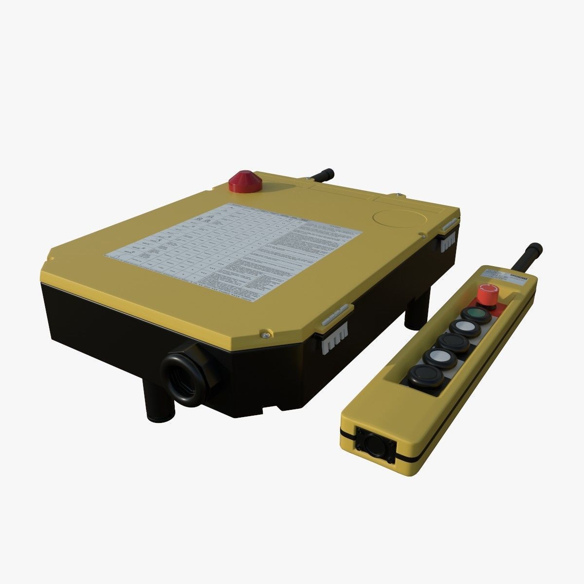 Crane Control 3D model_12
