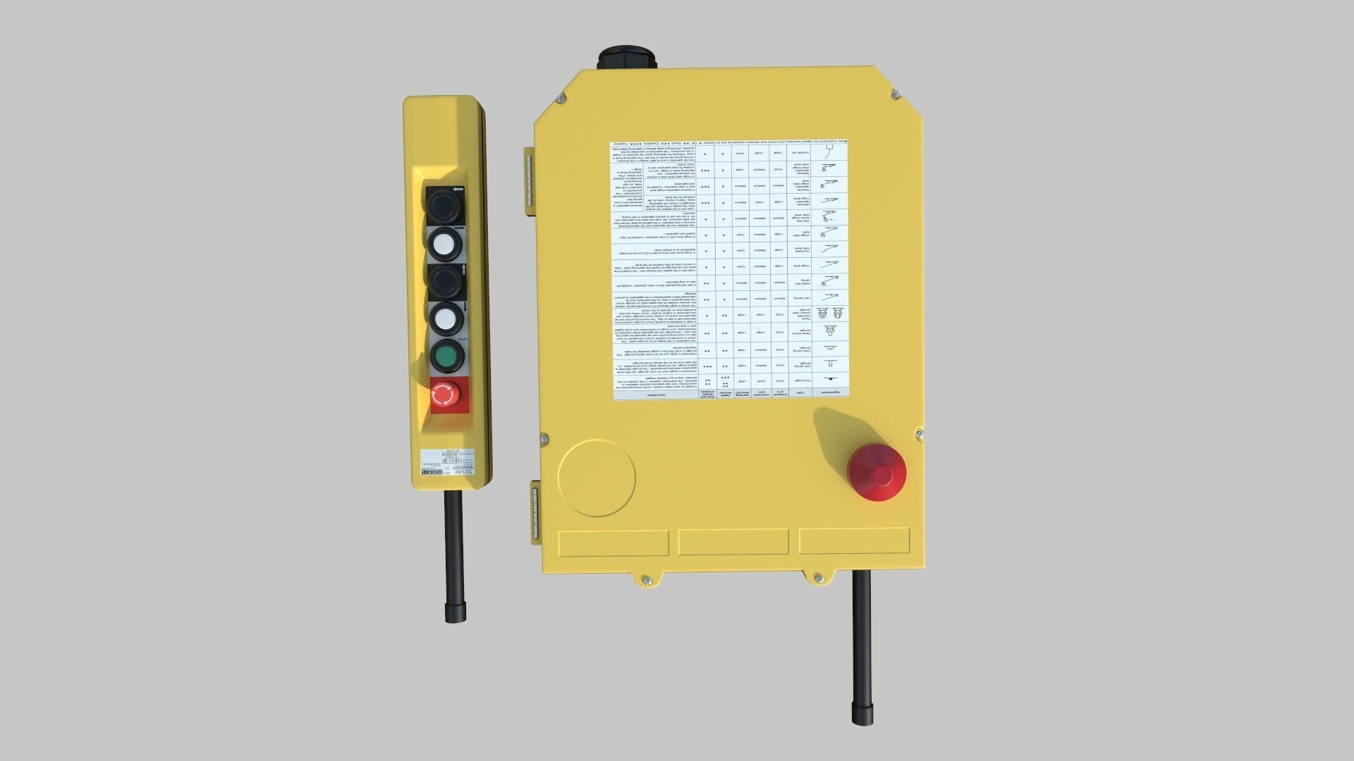 Crane Control 3D model_4