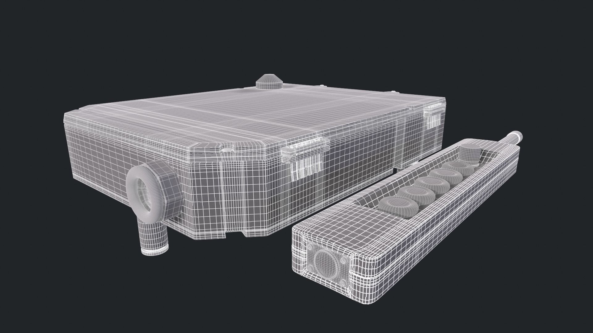 Crane Control 3D model_15