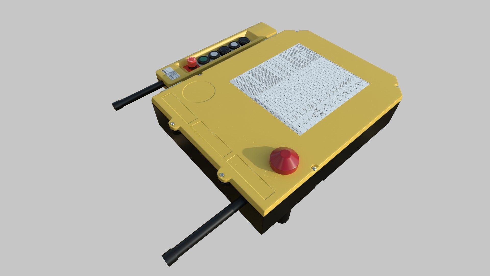 Crane Control 3D model_8