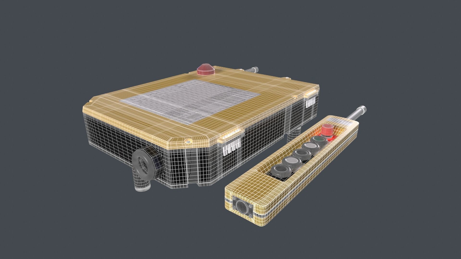 Crane Control 3D model_2